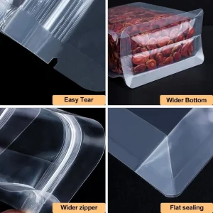 Alternative view of Clear Flat Bottom Side Gazette Pouch