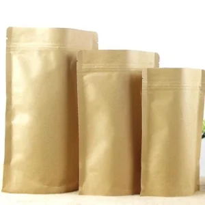 Alternative view of Brown Kraft Paper With Aluminum Lamination Standup Pouch