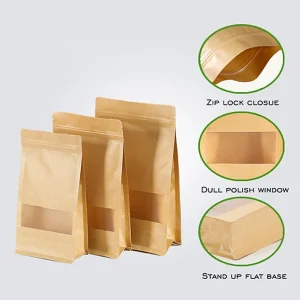 Alternative view of Flat Bottom Side Gazette Pouch With Window