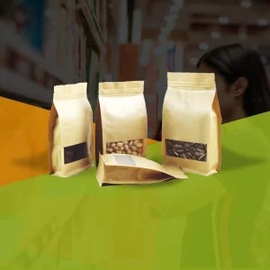 Flat Bottom Side Gazette Pouch With Window