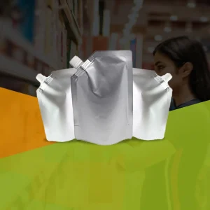 Alternative view of Aluminum Standup Spout Pouch digital printed